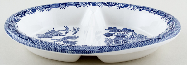 Serving Dish with Divide c1990